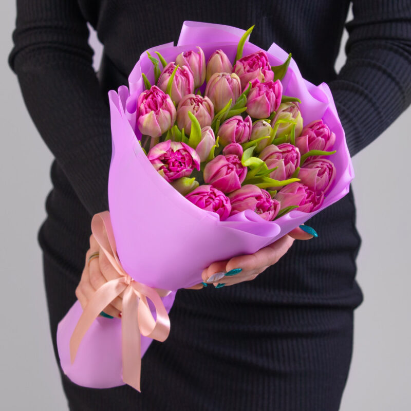 Пионовидные Сиреневые Тюльпаны